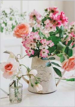 Garden Roses Birthday Card