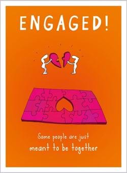 Meant to be Together Engagement Card