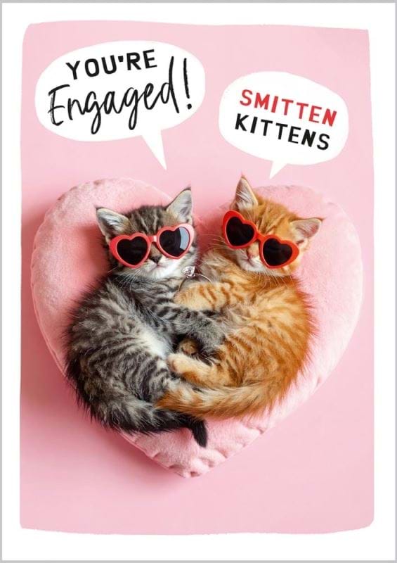 Smitten Kittens Engagement Card