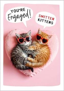Smitten Kittens Engagement Card