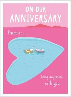 Paradise Our Anniversary Card