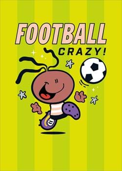 Football Crazy Birthday Card