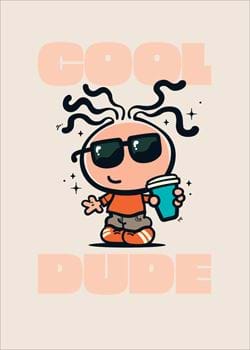 Cool Dude Birthday Card