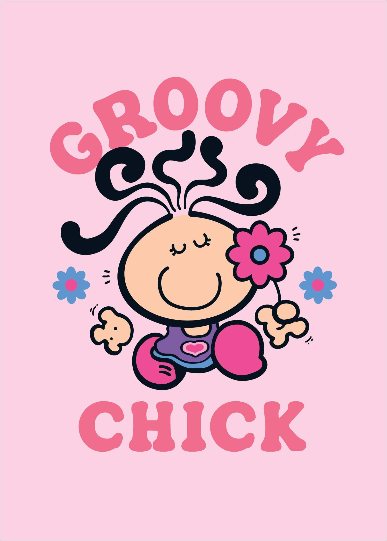 Groovy Chick Birthday Card