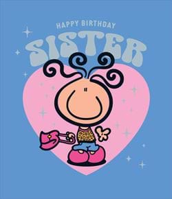 Bubblegum Sister Birthday Card