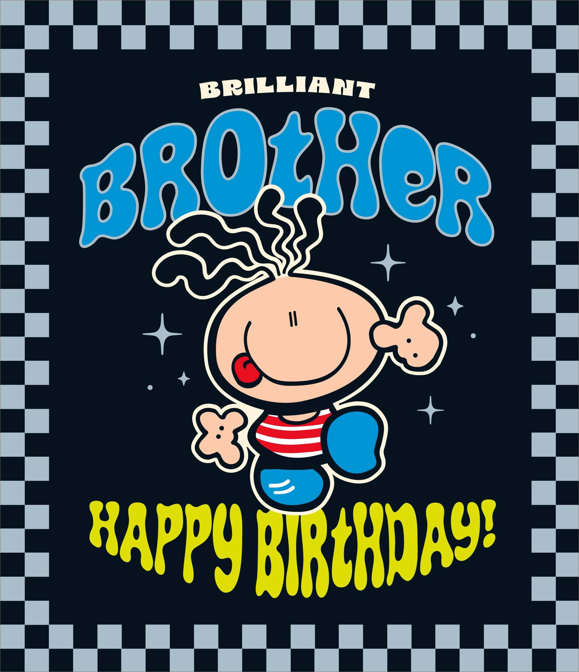 Brilliant Brother Birthday Card