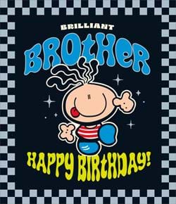 Brilliant Brother Birthday Card