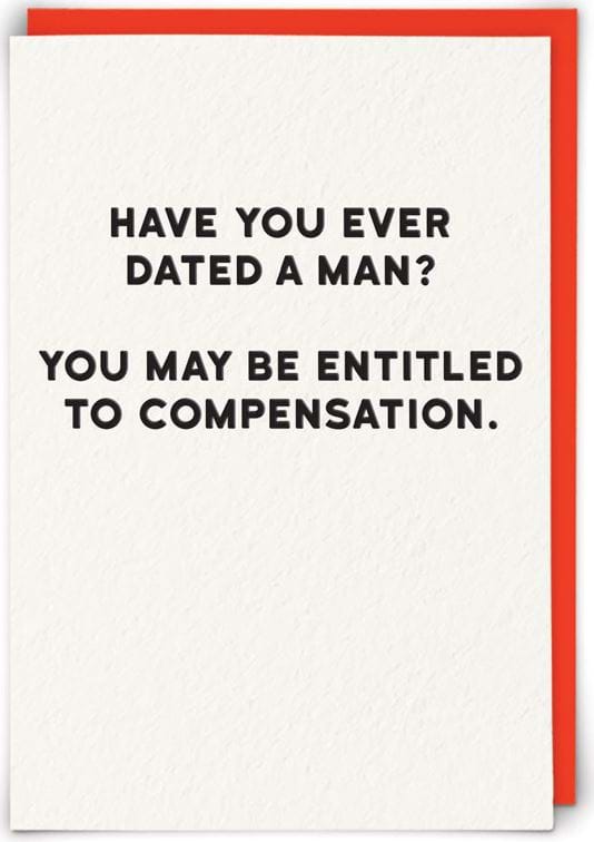 Entitled to Compensation Birthday Card