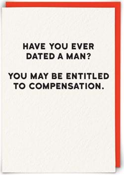 Entitled to Compensation Birthday Card