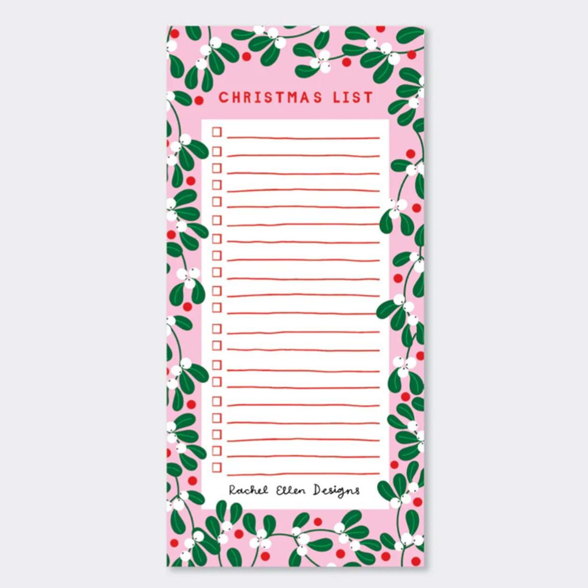 Christmas List Pad