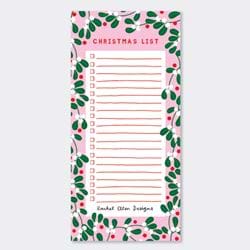 Christmas List Pad