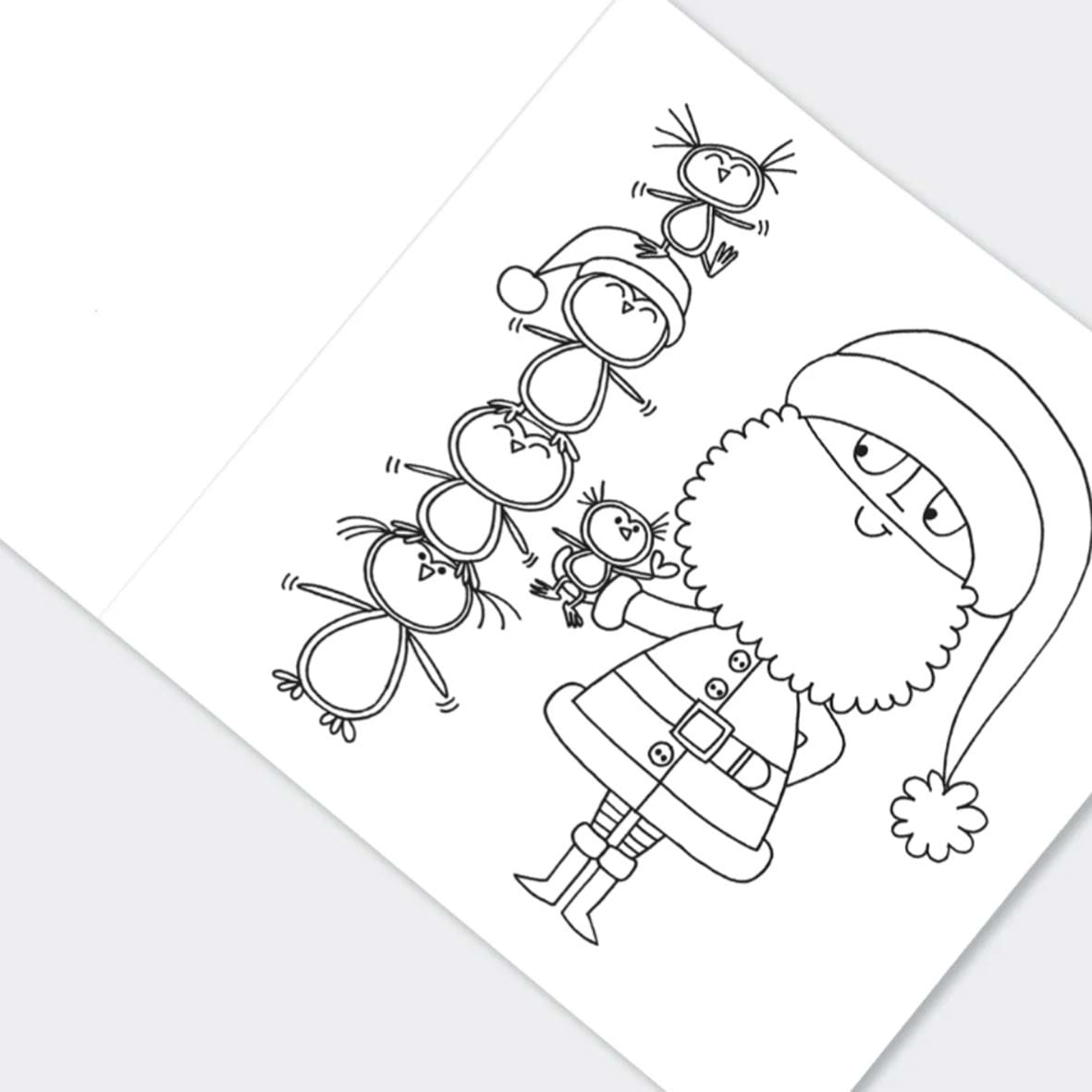Christmas Colouring Book - Santa & Snowman
