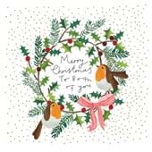 Robins Both Of You Christmas Card