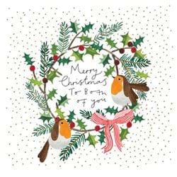 Robins Both Of You Christmas Card