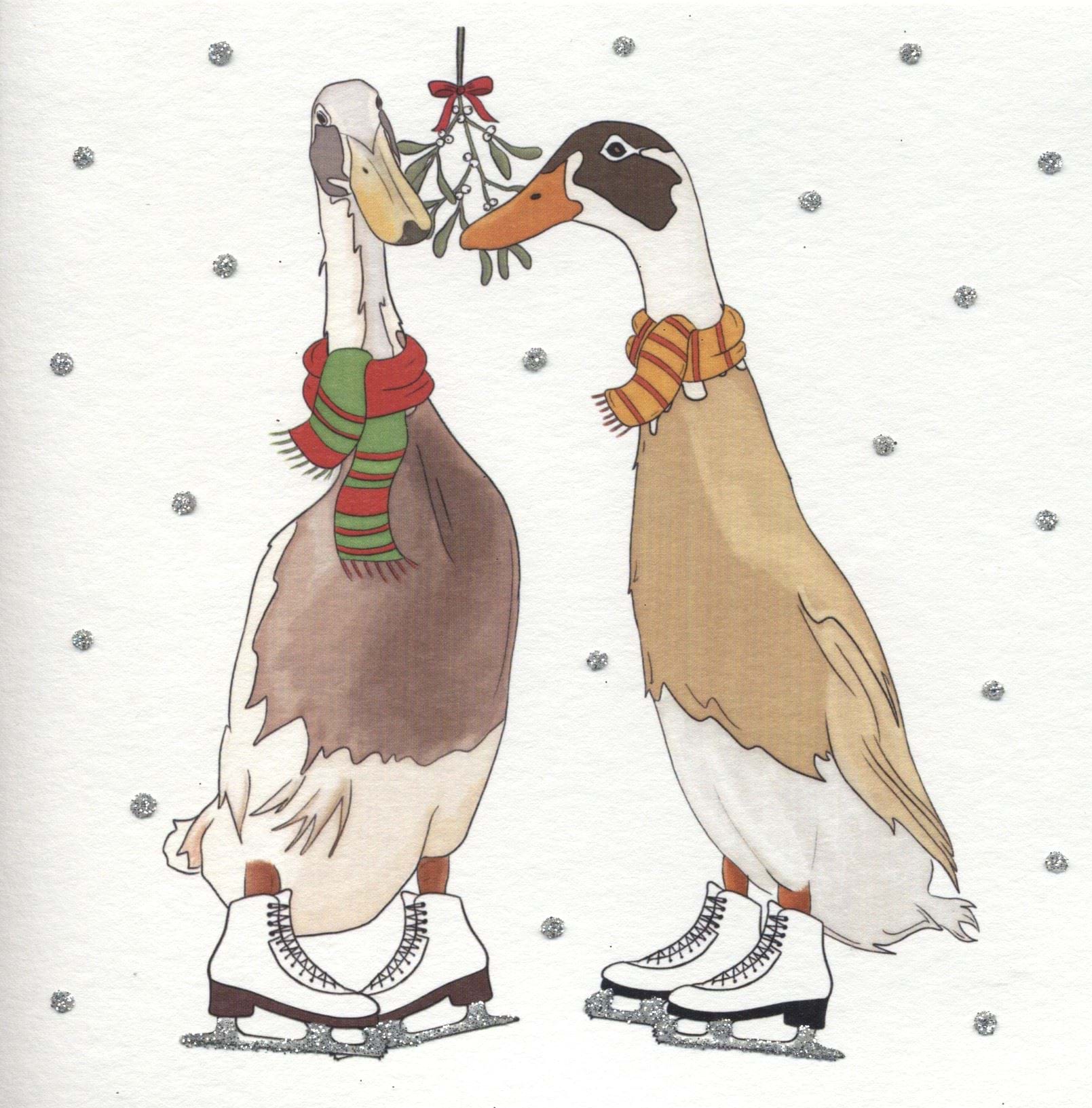 Festive Ducks Christmas Card