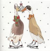 Festive Ducks Christmas Card