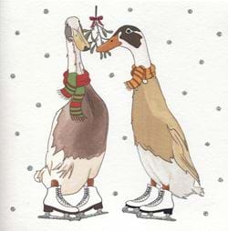 Festive Ducks Christmas Card