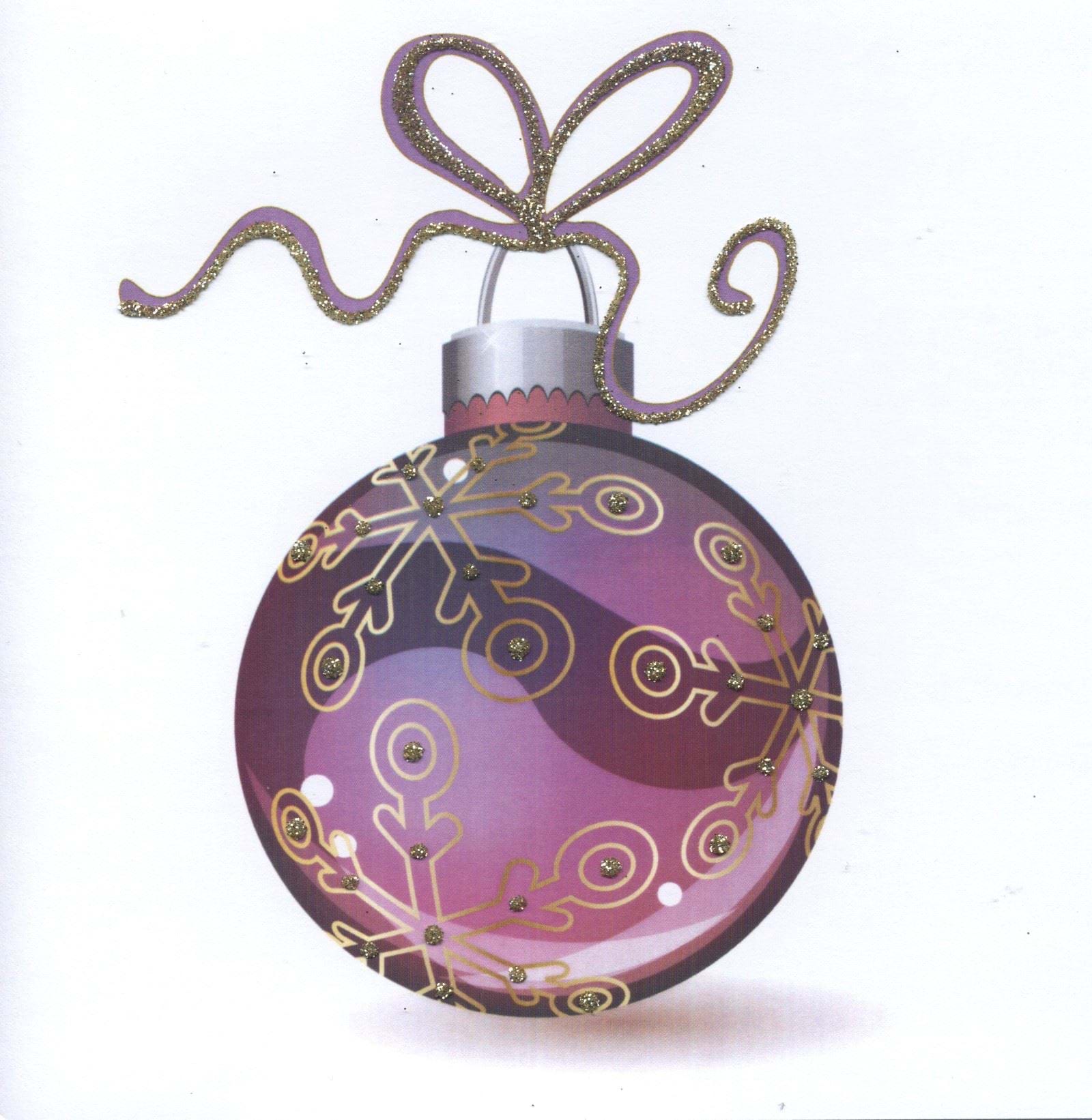 Bauble Christmas Card