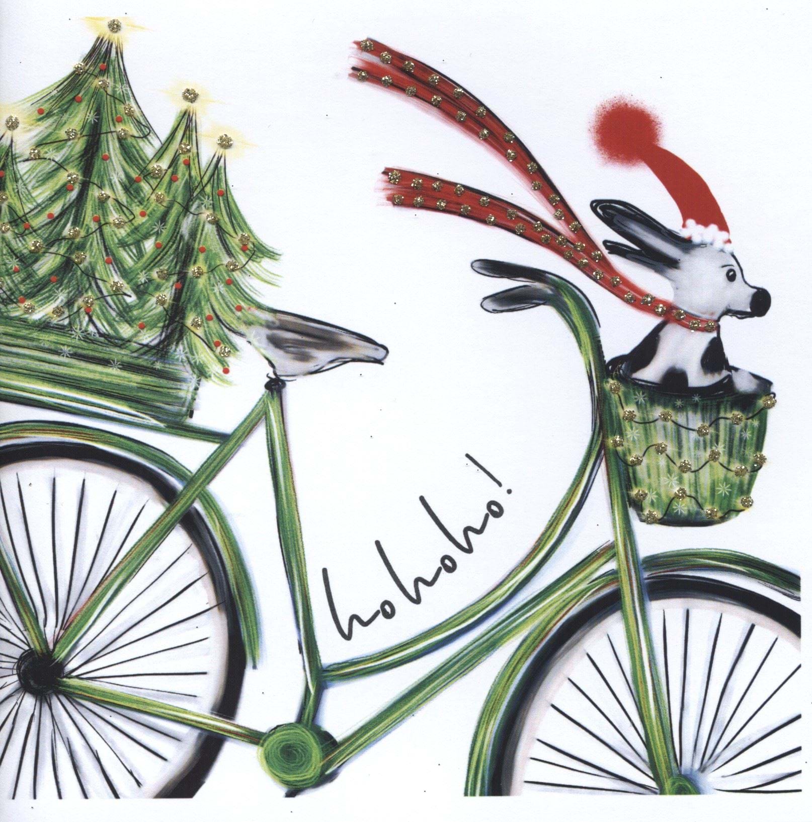 Festive Bike Ride Christmas Card