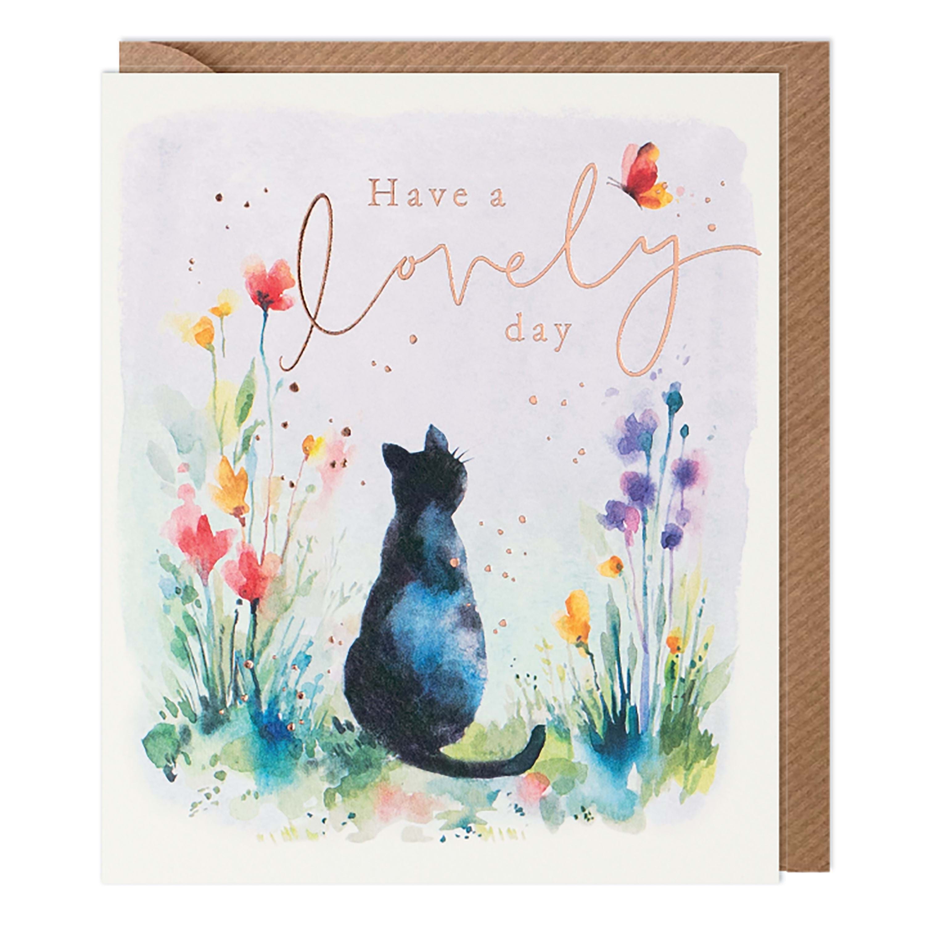 Black Cat Birthday Card