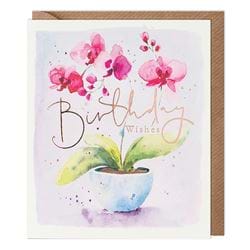Orchid Birthday Card
