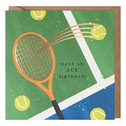 Tennis Birthday Card