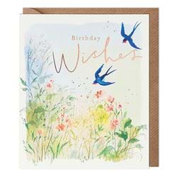 Swallows Birthday Card