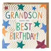 Stars Grandson Birthday Card