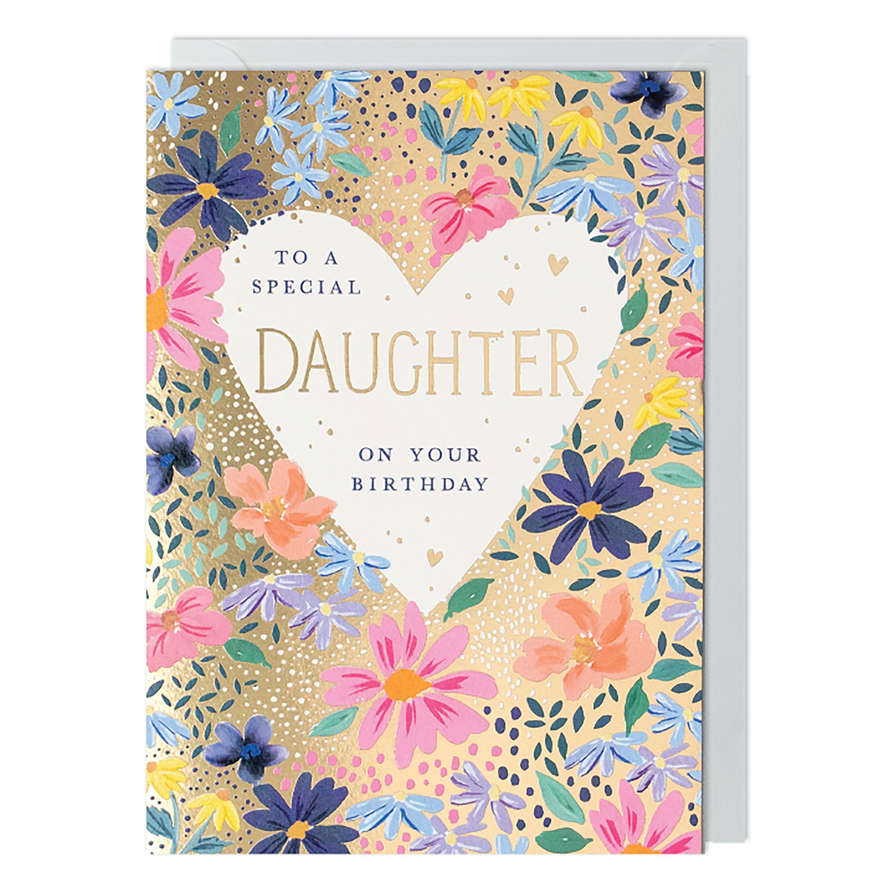 Flowers Daughter Birthday Card