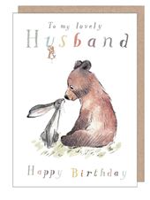 Bear and The Hare Husband Birthday Card