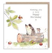 Hedgehog Birthday Card