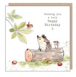 Hedgehog Birthday Card