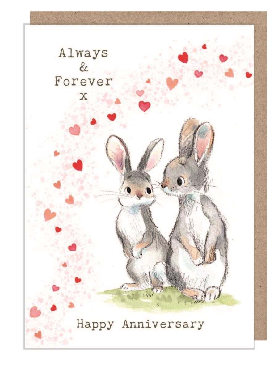Rabbits Anniversary Card