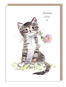 Tabby Cat Thank You Card