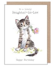 Cat Daughter-in-law Birthday Card