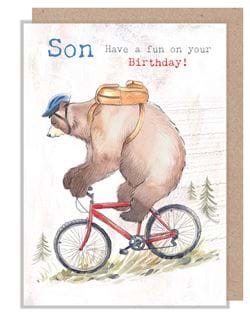 Bear Son Birthday Card