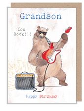 You Rock Grandson Birthday Card