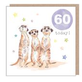 Meerkats 60th Birthday Card