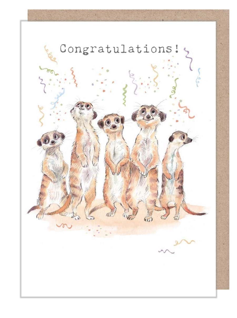 Meerkats Congratulations Card