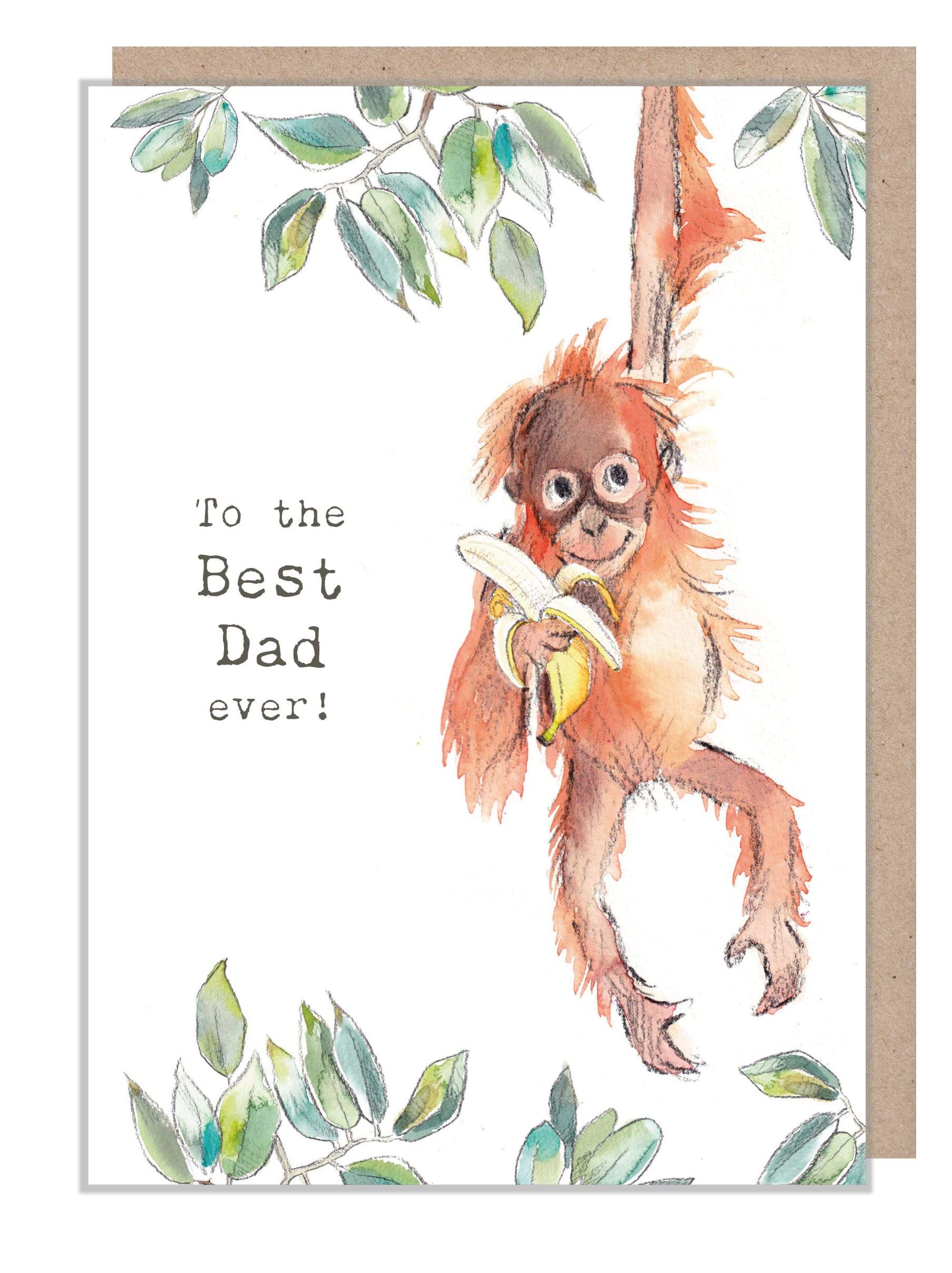Orangutan Dad Birthday Card