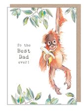 Orangutan Dad Birthday Card