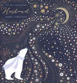 Polar Bear Husband Christmas Card