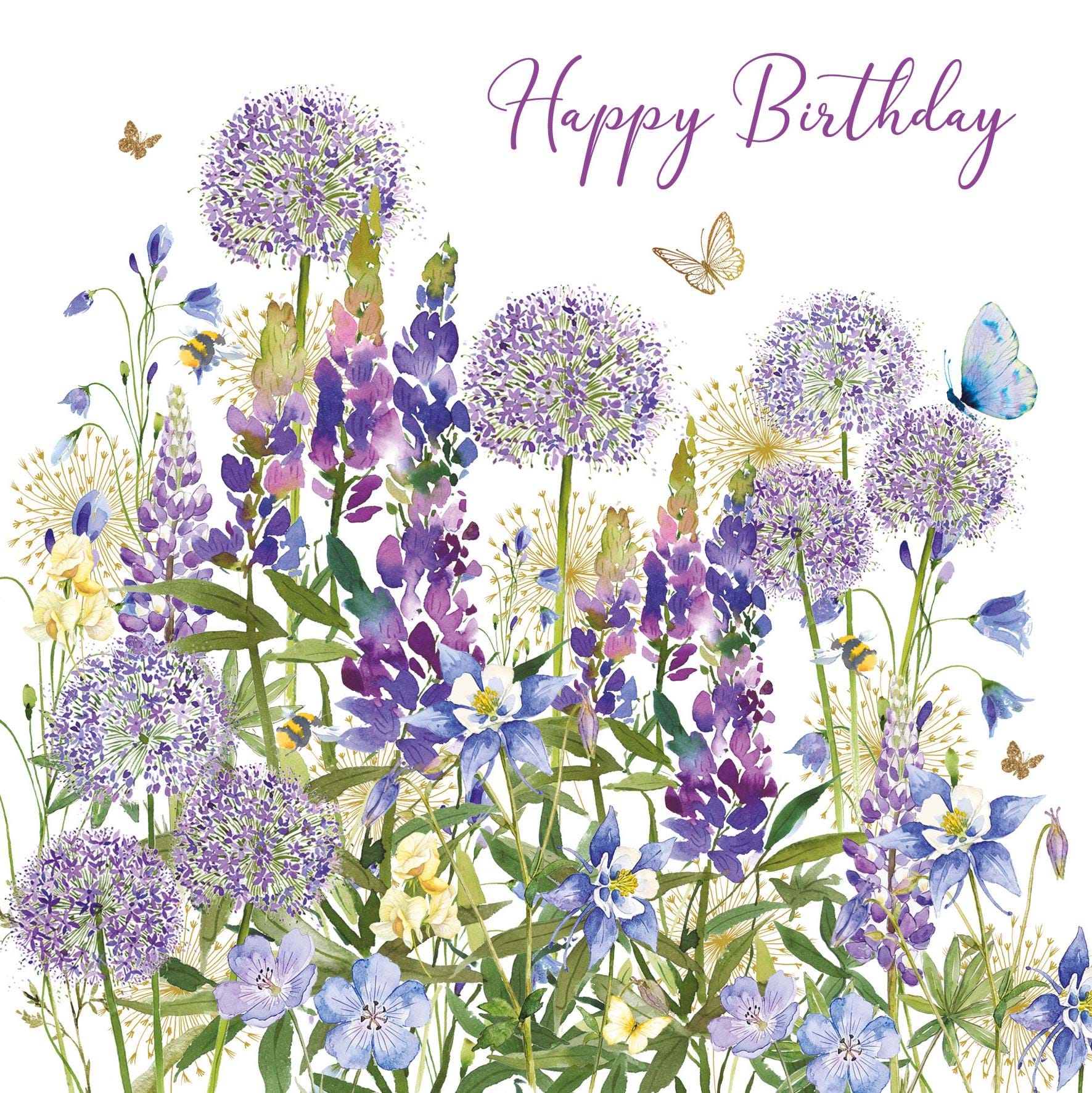 Alliums Birthday Card