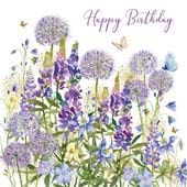 Alliums Birthday Card