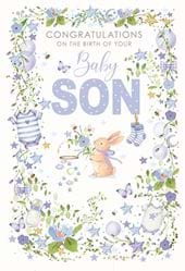 Congratulations New Baby Son Card