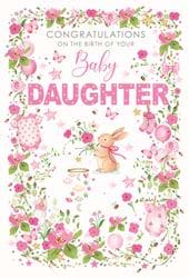 Congratulations New Baby Daughter Card