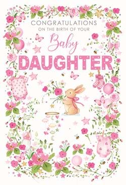 Congratulations New Baby Daughter Card