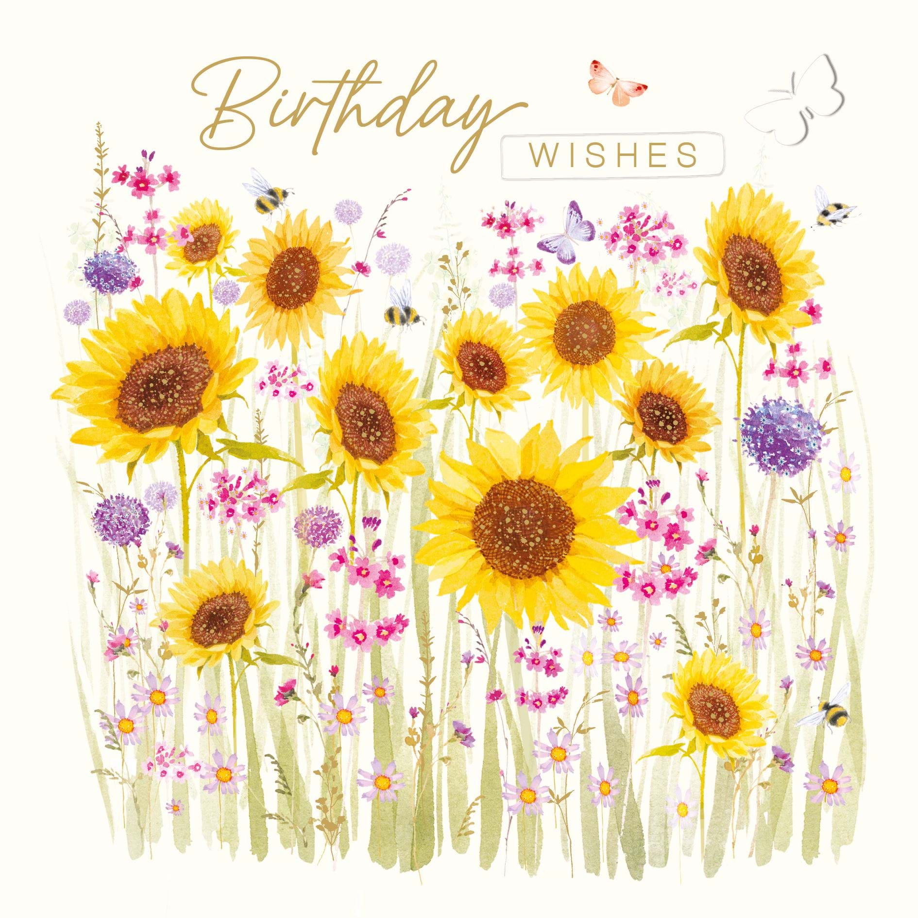 Sunflowers Birthday Card