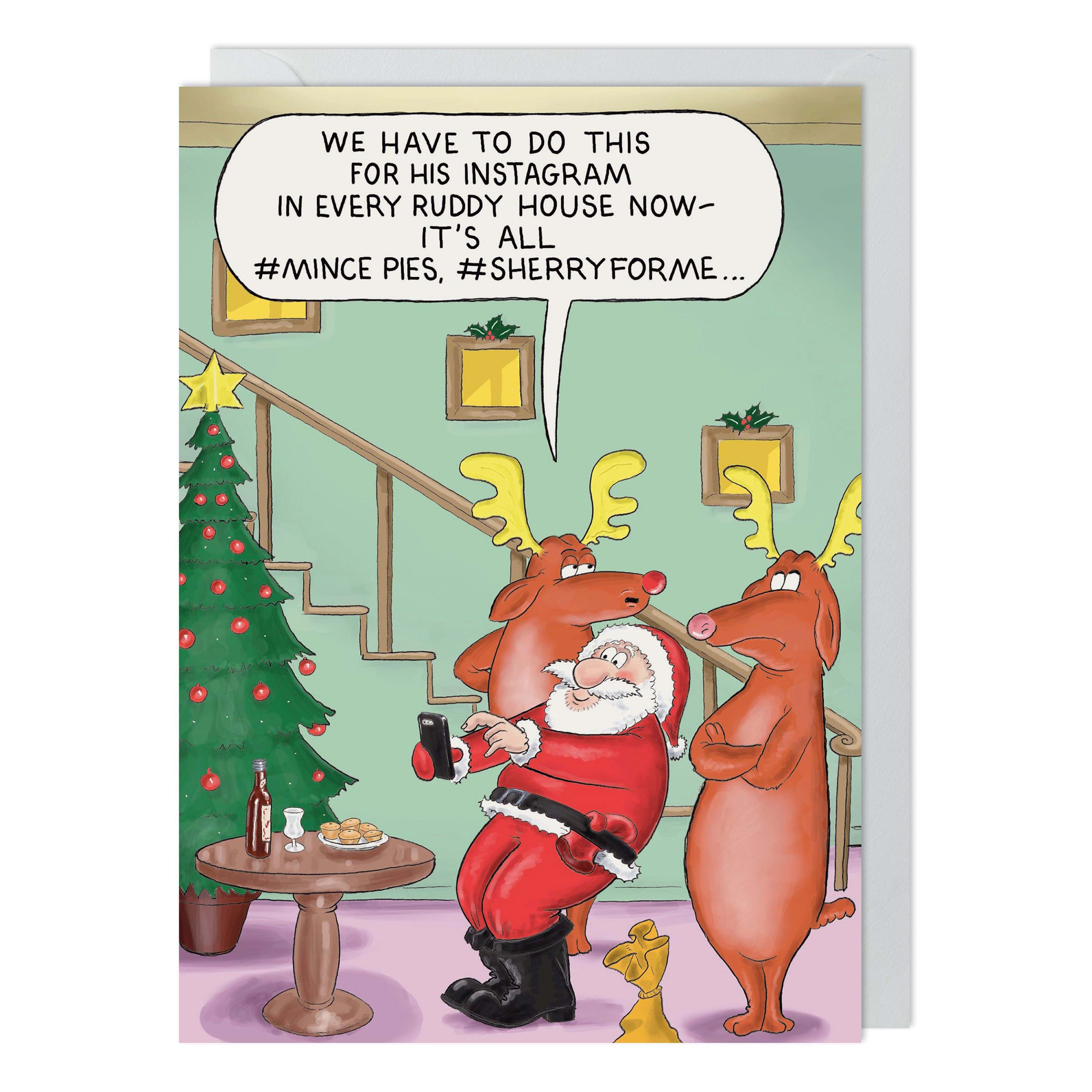 Hashtags Christmas Card