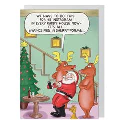 Hashtags Christmas Card